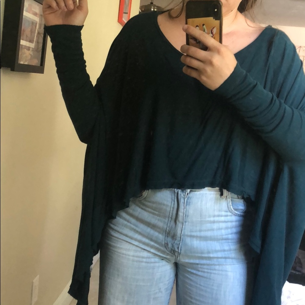 Flowy teal free people top